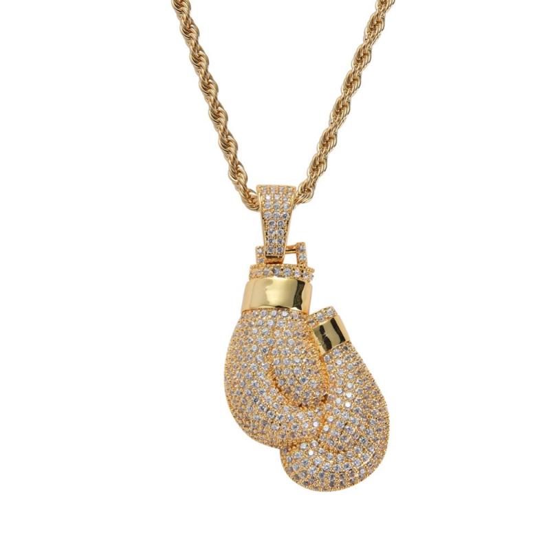 Pendant Necklaces Hip Hop CZ Zircon Paved Bling Iced Out Boxing Gloves Pendants Necklace For Men Rapper Jewelry Gold Color Drop
Pendant Necklaces Hip Hop CZ Zircon Paved Bling Iced Out Boxing Gloves Pendants Necklace For Men Rapper Jewelry Gold Color Drop