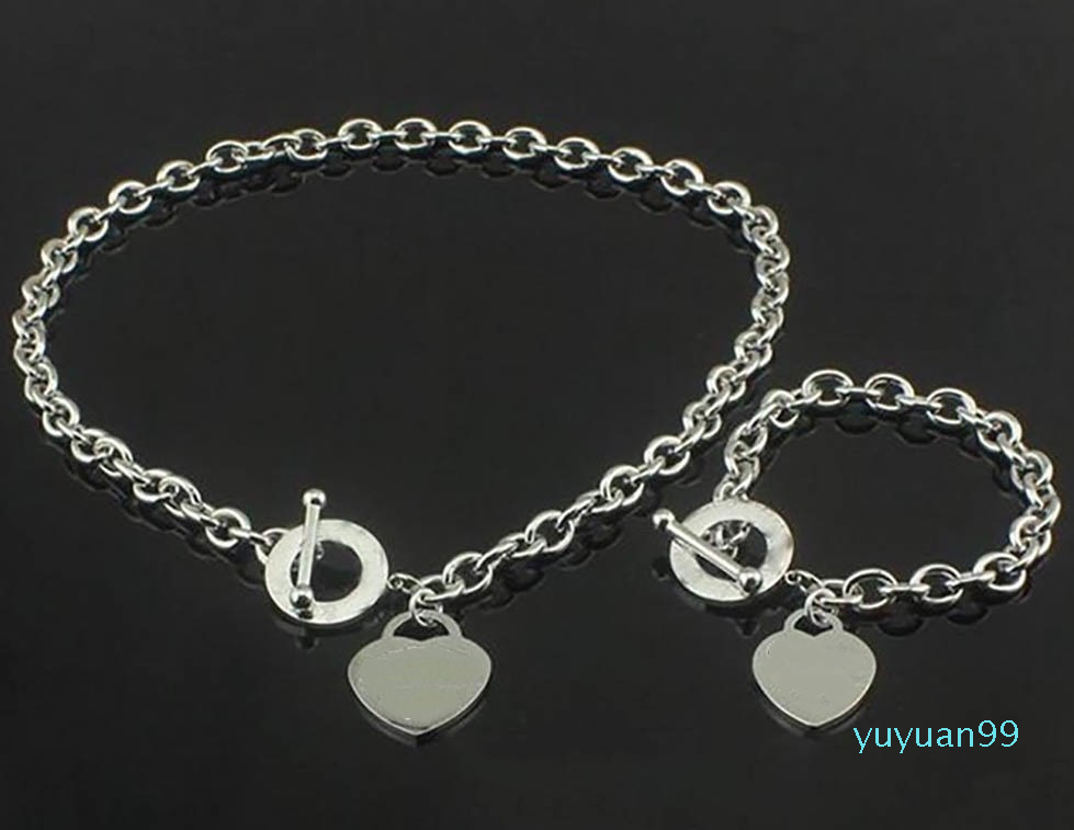 925 Silver Necklace+Bracelet Set Statement Jewelry Heart Pendant Necklaces Bangle, Silver tone
925 Silver Necklace+Bracelet Set Statement Jewelry Heart Pendant Necklaces Bangle, Silver tone
