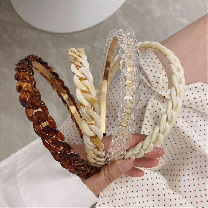 Hair Clips & Barrettes 2022 Korean Retro Brown Beige Transparent Resin Chain Band For Women Irregular Geometric Twisted Wide Headband Access
Hair Clips & Barrettes 2022 Korean Retro Brown Beige Transparent Resin Chain Band For Women Irregular Geometric Twisted Wide Headband Access