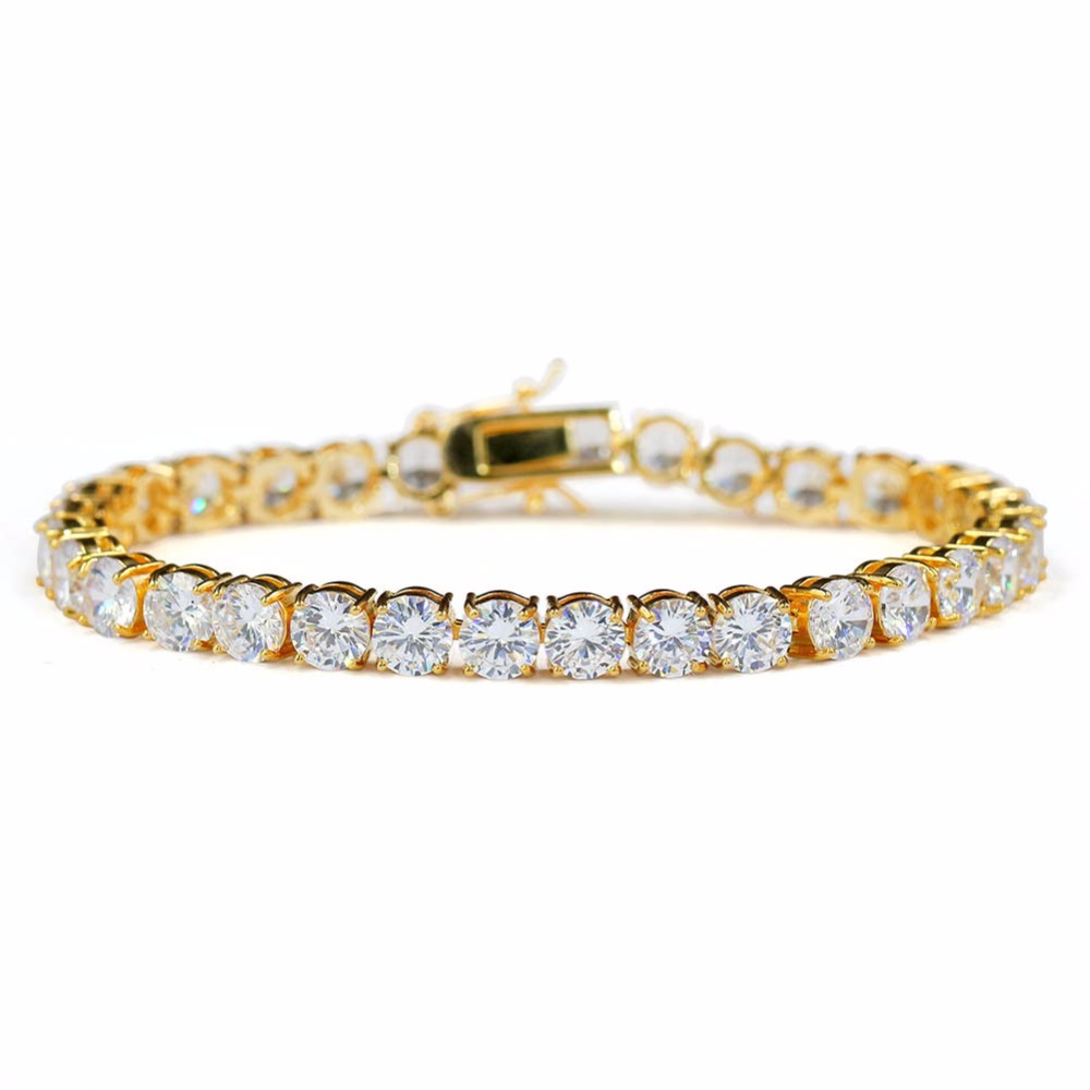 Hip Hop Copper Jewelry Fashion 6MM 1 Row Round AAA CZ Zircon Tennis Chain Bracelet Bling Iced Out Men Women Gold/Silver Color 7" 8" Punk Rock Party Gifts for Women
Hip Hop Copper Jewelry Fashion 6MM 1 Row Round AAA CZ Zircon Tennis Chain Bracelet Bling Iced Out Men Women Gold/Silver Color 7" 8" Punk Rock Party Gifts for Women