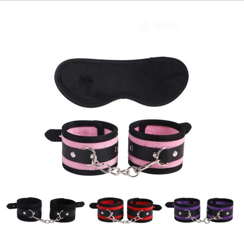 Bangle Bracelet Sex Toys Bundled Leather Handcuffs Eye Mask Adult Men And Women Passionate Alternative Flirting Props