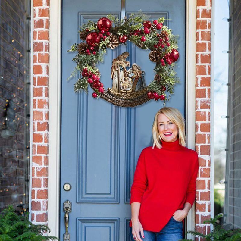 Christmas Decorations Year Gifts 2022 Wreath Window Door Wall Decoration Venue Layout Props Hanging Nativity
Christmas Decorations Year Gifts 2022 Wreath Window Door Wall Decoration Venue Layout Props Hanging Nativity