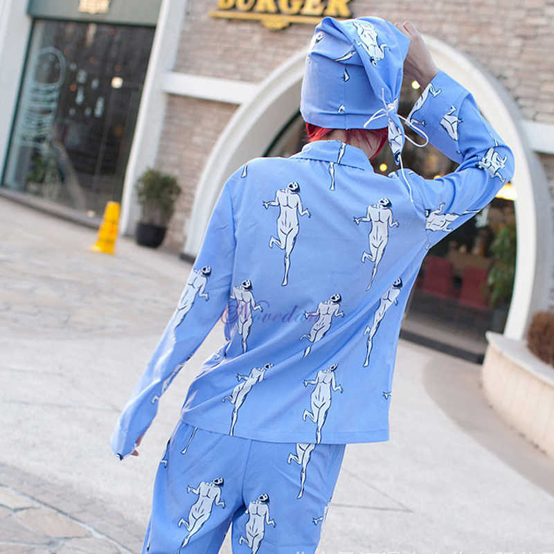 Anime Attack on Titan Levi Pajamas Sleepwear Shingeki No Kyojin Cosplay Costume Adult Pyjamas Pijamas Shirt Pants With Hat Y0913