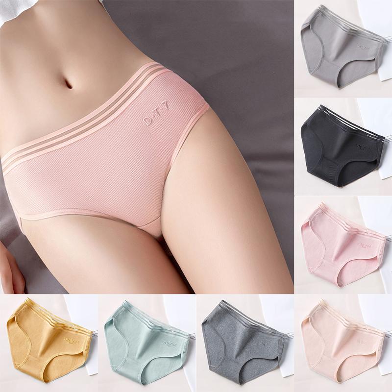 Girls Sexy Underpants Knickers Briefs Mid Waist Cute Breathable Underwear Non-Trace Cotton Women Lingerie Antibacterial Panties Women's, A3
Girls Sexy Underpants Knickers Briefs Mid Waist Cute Breathable Underwear Non-Trace Cotton Women Lingerie Antibacterial Panties Women's, A3