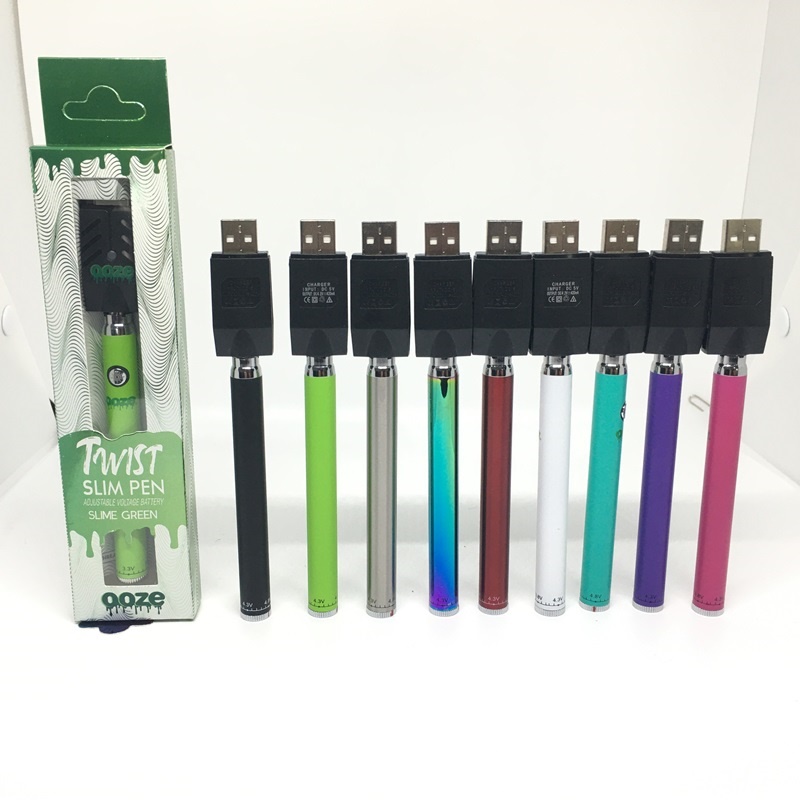 Ooze Twist slim pen Preheating Battery 320mah variable voltage Bud Touch batteries 510 thread + USB Charger VS Vision Spinner vertex Vmod palm
Ooze Twist slim pen Preheating Battery 320mah variable voltage Bud Touch batteries 510 thread + USB Charger VS Vision Spinner vertex Vmod palm