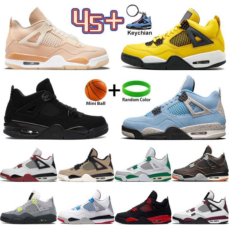2022 Black Cat Men basketball Shoes 4 4s Shimmer SE Neon Cactus Jack Red Thunder Paris Tour Yellow What The SP Pine Green Sports Sneakers US 5.5-13, Bubble wrap packaging
2022 Black Cat Men basketball Shoes 4 4s Shimmer SE Neon Cactus Jack Red Thunder Paris Tour Yellow What The SP Pine Green Sports Sneakers US 5.5-13, Bubble wrap packaging
