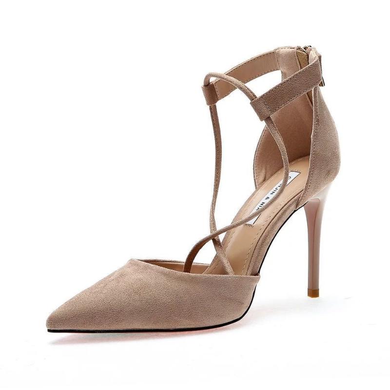 Dress Shoes 2021 Women's Sandals Spring And Summer Fresh French Girl High Heels Black Suede Stiletto Pointed Toe Strap Hollow
Dress Shoes 2021 Women's Sandals Spring And Summer Fresh French Girl High Heels Black Suede Stiletto Pointed Toe Strap Hollow
