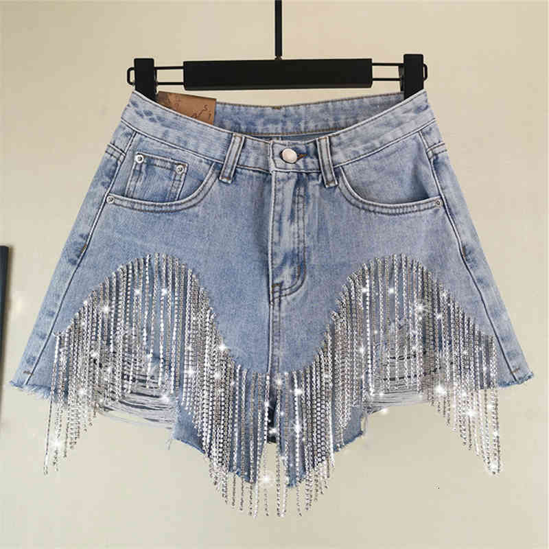 Women's Jeans Summer Loose Wide Leg Women Rhinestone Fringed Hole Ladies Pants Fashion High Waist Denim Shorts Tide G036 GTE7, Blue
Women's Jeans Summer Loose Wide Leg Women Rhinestone Fringed Hole Ladies Pants Fashion High Waist Denim Shorts Tide G036 GTE7, Blue
