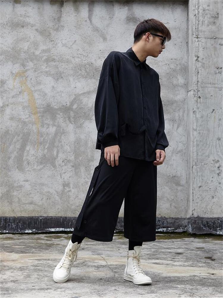 Men's Casual Shirts Long-Sleeve Shirt Spring And Autumn European American Contracted Youth Leisure Loose Large, Black
Men's Casual Shirts Long-Sleeve Shirt Spring And Autumn European American Contracted Youth Leisure Loose Large, Black