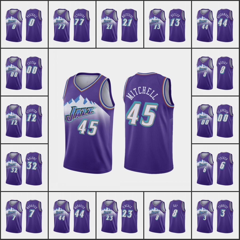 UtahJazzMen Basketball Jersey Donovan Mitchell Bojan Bogdanovic John Stockton Pete Maravich Custom Classic Edition
UtahJazzMen Basketball Jersey Donovan Mitchell Bojan Bogdanovic John Stockton Pete Maravich Custom Classic Edition