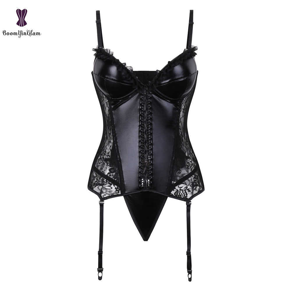 Strap Women Faux Leather Sexy Floral Overbust Corset Waist Bustier Cincher Hook and Eye Closure Bodyshaper, Black
Strap Women Faux Leather Sexy Floral Overbust Corset Waist Bustier Cincher Hook and Eye Closure Bodyshaper, Black