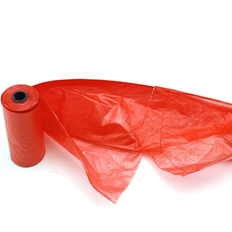 15PCS / Roll Pet Dog Poop Bags Dispenser Collector Scoop Holder Puppy Cat Poop Scoop Bag Small Rolls Outdoor Clean Pets Supplies