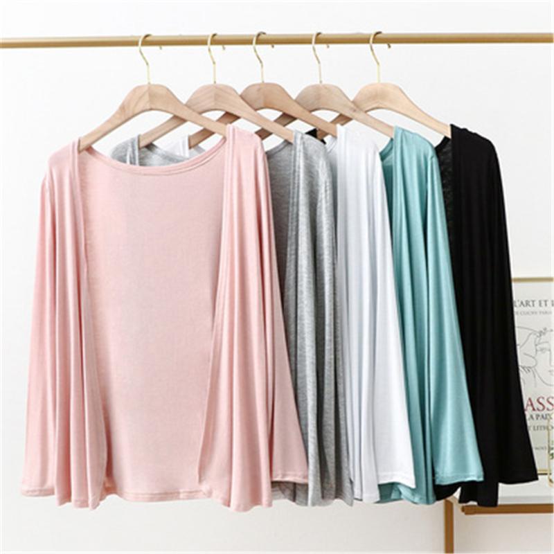Women's Knits & Tees 2022 Summer Cardigan Women Korean Modal Pure Color Large Size Air Conditioning Shirt Thin Fashion Open Stitch Tops ZY56, White
Women's Knits & Tees 2022 Summer Cardigan Women Korean Modal Pure Color Large Size Air Conditioning Shirt Thin Fashion Open Stitch Tops ZY56, White