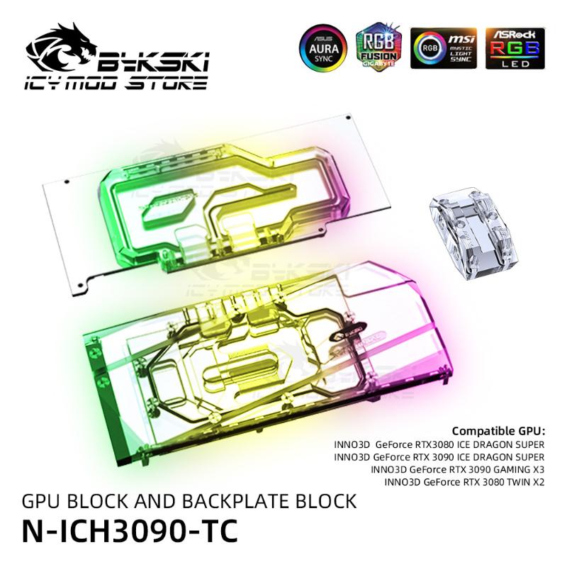 Fans & Coolings Bykski A-RGB VGA Water Block Backplate For INNO3D Geforce RTX 3080 3090 GAMING X3 GPU Back Cover Heatsink N-ICH3090-TC
Fans & Coolings Bykski A-RGB VGA Water Block Backplate For INNO3D Geforce RTX 3080 3090 GAMING X3 GPU Back Cover Heatsink N-ICH3090-TC