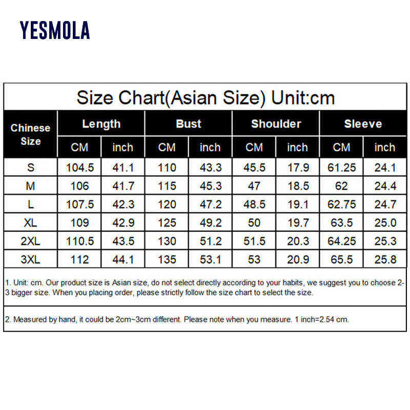 YESMOLA Autumn Winter Mens Coat Solid Long Sleeve Woolen Jackets Fleece Men Overcoat Streetwear Fashion Long Trench Outerwear 211119