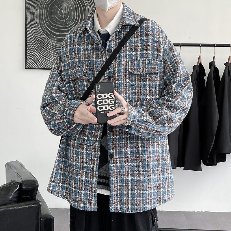 Men's Jackets Neploha Spring Autumn Plaid Jacket Coats Streetwear Oversize Men Korean Style Vintage Loose Couple Outerwears Clothing, Blue plaid
Men's Jackets Neploha Spring Autumn Plaid Jacket Coats Streetwear Oversize Men Korean Style Vintage Loose Couple Outerwears Clothing, Blue plaid