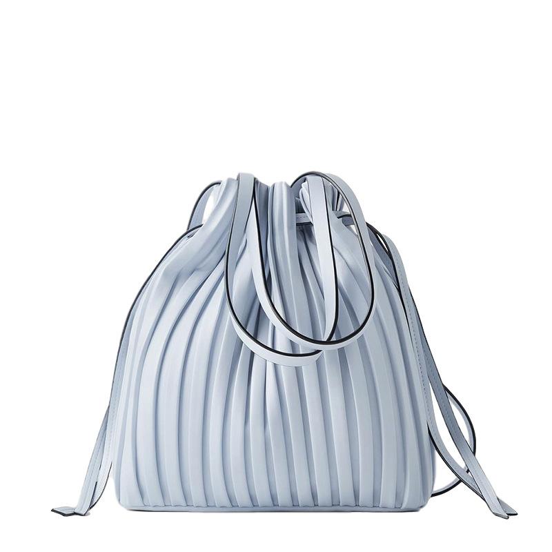 Evening Bags Brand Design PU Leather Shoulder Bag Pleated Stripe Bucket Ladies Crossbody For Women 2021 Handbag, Beige
Evening Bags Brand Design PU Leather Shoulder Bag Pleated Stripe Bucket Ladies Crossbody For Women 2021 Handbag, Beige