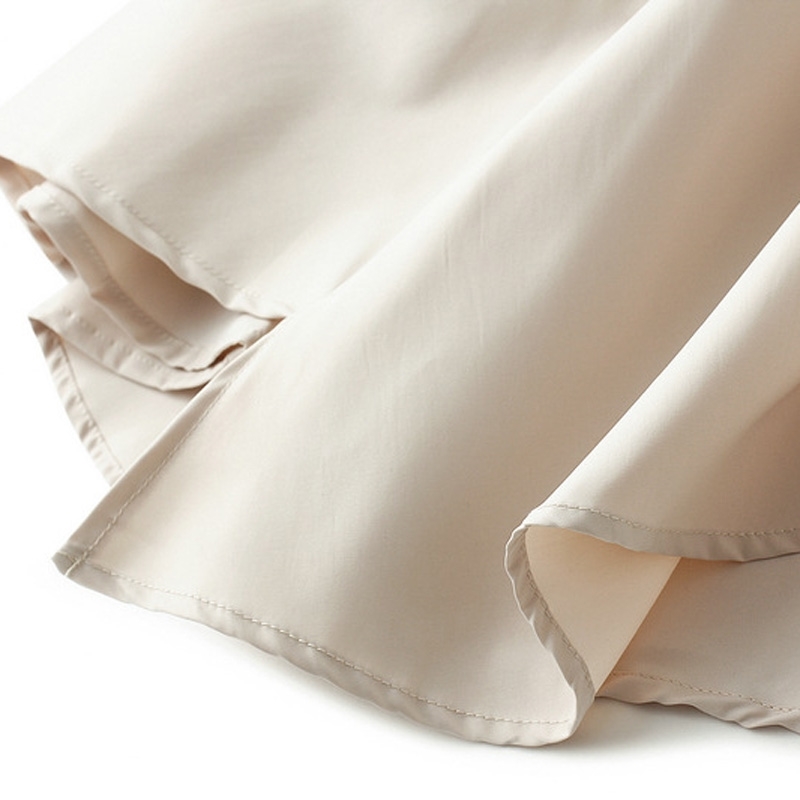 Women's Elegant Pleated Midi Skirt Ladies Casual High Waist Solid Color Asymmetrical Black A-line Skirts Spring Saias SK505 210621