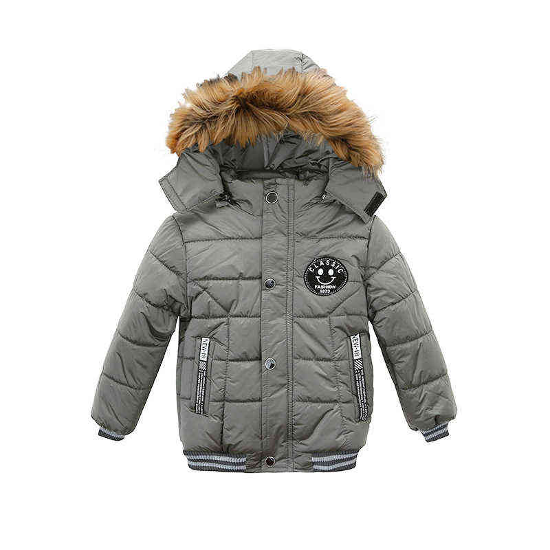 Winter Boys Coats Kids Zipper Jackets Boys Thick Hooded Winter Jacket High Quality Children Outerwear Kids Clothes 2-6 Years 211111