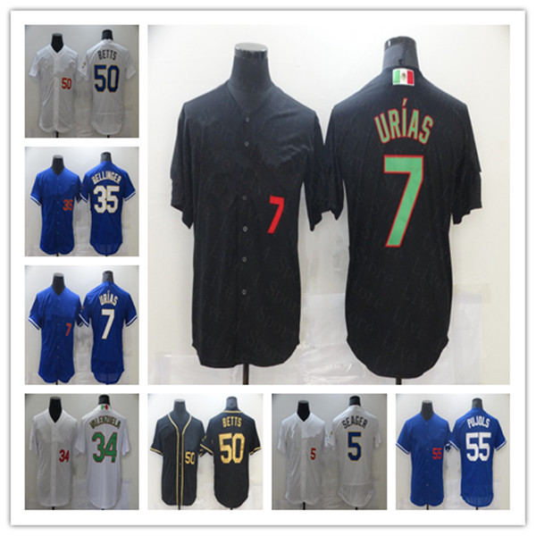 LA Mexico 2021 Gold Program Julio Urías Jersey KB Cody Bellinger Mookie Betts Fernando Valenzuela Corey Seager Pujols Clayton Kershaw Justin Turner Blue White Black, As pic
LA Mexico 2021 Gold Program Julio Urías Jersey KB Cody Bellinger Mookie Betts Fernando Valenzuela Corey Seager Pujols Clayton Kershaw Justin Turner Blue White Black, As pic