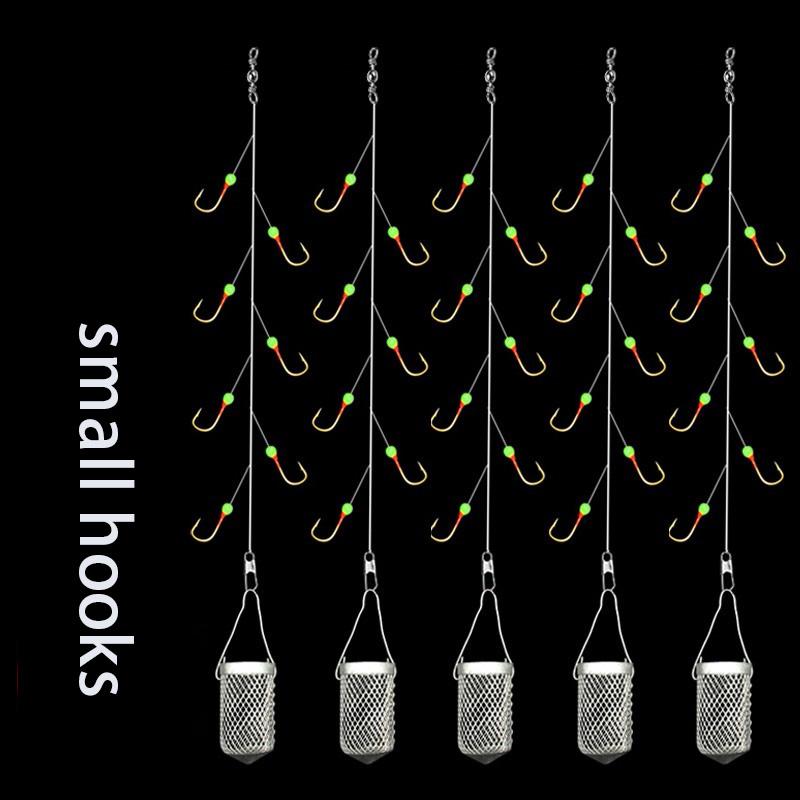 Fishing Hooks 1Pc Fish Bait Cage High Carbon Steel Barbed Swivel Hook Metal Seven-star Luminous Beads String Gear
Fishing Hooks 1Pc Fish Bait Cage High Carbon Steel Barbed Swivel Hook Metal Seven-star Luminous Beads String Gear