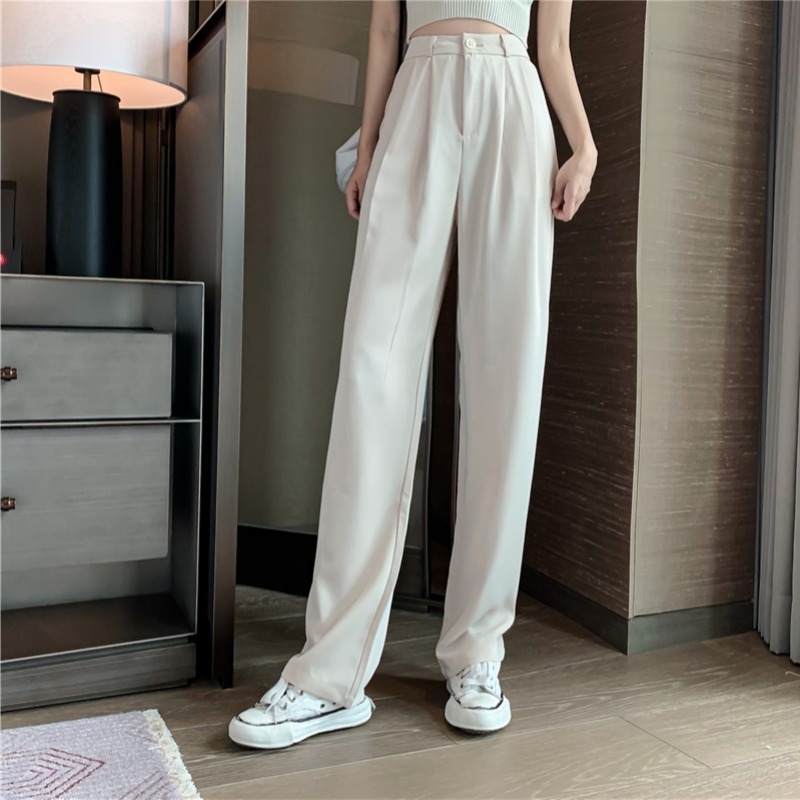 Spring/Summer women's casual pants loose wide-leg high-waisted trousers drop straight suit drag 210429, Black
Spring/Summer women's casual pants loose wide-leg high-waisted trousers drop straight suit drag 210429, Black