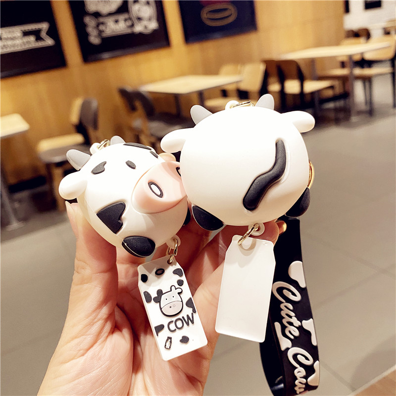 New Creative Silicone Animal Cow Keychains Personality Cartoon Cute Car Backpack Key Chain Ring Bag Pendant Female Best Gift
New Creative Silicone Animal Cow Keychains Personality Cartoon Cute Car Backpack Key Chain Ring Bag Pendant Female Best Gift