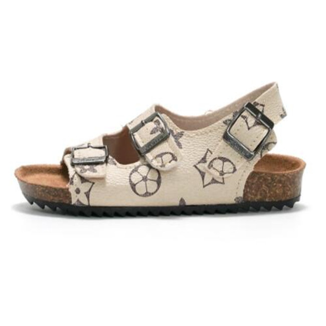 Kids Pu Leather Sandals Children Boys Girls Summer Shoes Flat Sandal Anti SkidOutdoor Running Shoes infant Toddler Slides Slipper