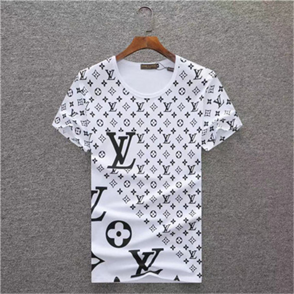 Men's Clothing Summer Men's T-shirt Fashion Letter Fashion T-shirt Cold Coulter Short Sleeve Collar Tee Men Men Women White White Tops, White;black