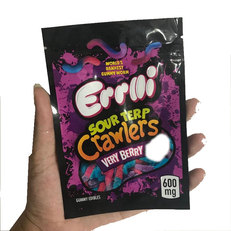 In stock Errlli edibles packaging bags Trolli sour terp crawlers resealable gummy package 600mg Candy mylar zipper plastic smell proof bag T
In stock Errlli edibles packaging bags Trolli sour terp crawlers resealable gummy package 600mg Candy mylar zipper plastic smell proof bag T