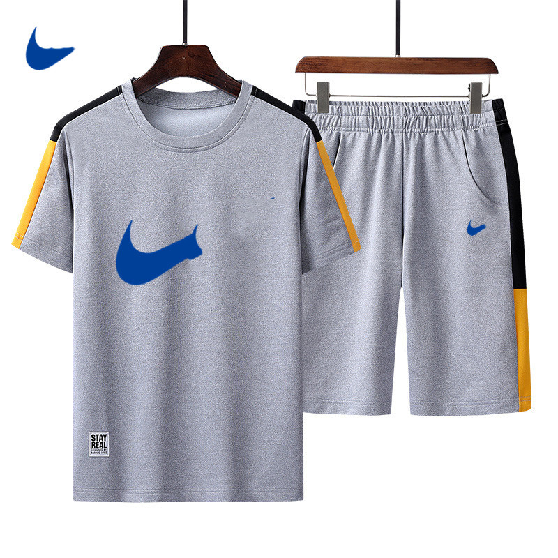 Tracksuits Men's Sport Suit Running Sets Clothes Sports Joggers Training Gym Fitness Man Set T SHIRT + Short Pants, Gray
Tracksuits Men's Sport Suit Running Sets Clothes Sports Joggers Training Gym Fitness Man Set T SHIRT + Short Pants, Gray