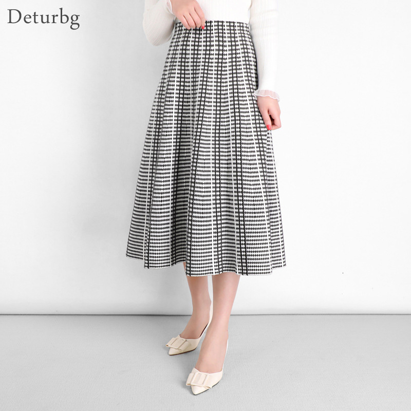 Casual Dresses Women's Elegant Houndstooth Pattern Midi Skirt High Quality Female Waist Knitted A-Line Skirts Faldas 2021 Spring S, Coffee
Casual Dresses Women's Elegant Houndstooth Pattern Midi Skirt High Quality Female Waist Knitted A-Line Skirts Faldas 2021 Spring S, Coffee