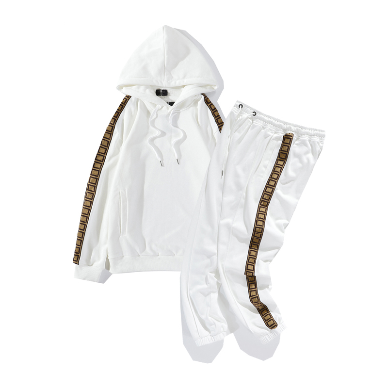 Designer men's tracksuits spring and autumn new fashion casual two-piece suit men and women the same suits natural color 2 colors available, White jacket
Designer men's tracksuits spring and autumn new fashion casual two-piece suit men and women the same suits natural color 2 colors available, White jacket