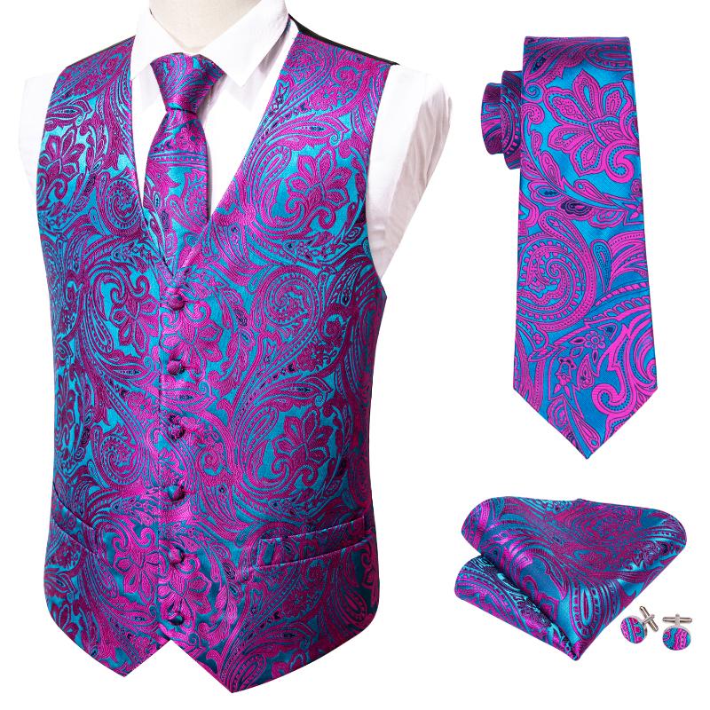 Men's Vests Purple Paisley Floral Silk Tie For Mens Suit Vest Male Waistcoat Gilet Casual Formal Business Jacket Barry.Wang Designer, Lavender
Men's Vests Purple Paisley Floral Silk Tie For Mens Suit Vest Male Waistcoat Gilet Casual Formal Business Jacket Barry.Wang Designer, Lavender