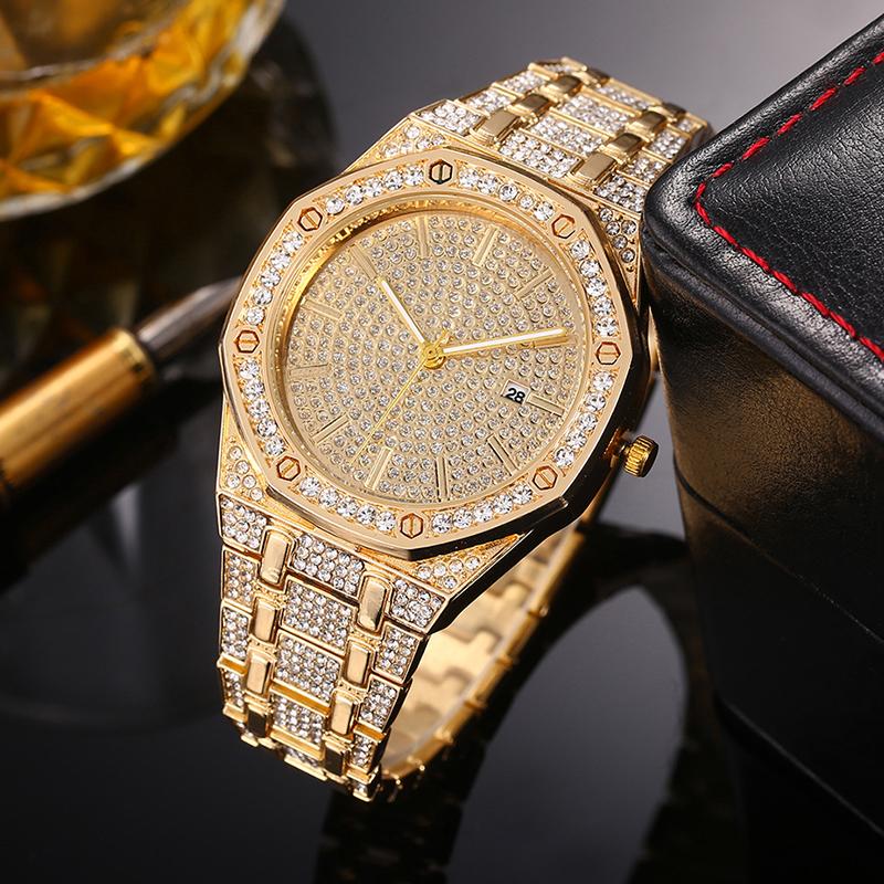 Creativity Eoctagon Female Watches Luxury Full Rhinestones Stainless Steel Diamond Bracelet Women Calendar Clock Relogio Wristwatches, Gold
Creativity Eoctagon Female Watches Luxury Full Rhinestones Stainless Steel Diamond Bracelet Women Calendar Clock Relogio Wristwatches, Gold