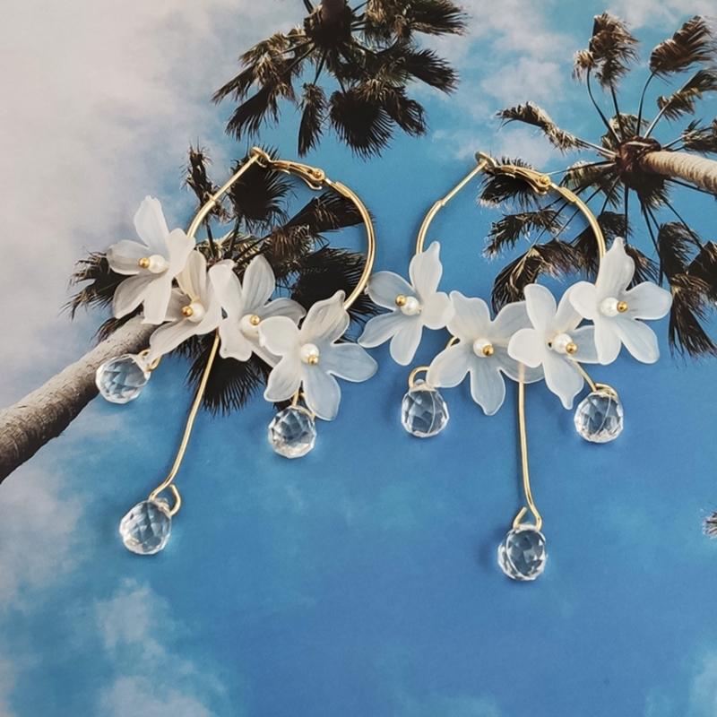 Dangle & Chandelier Tassel Earrings 2021 Trendy Acrylic Water Drop Women Crystal Flower Long Pendant For Jewelry, Silver
Dangle & Chandelier Tassel Earrings 2021 Trendy Acrylic Water Drop Women Crystal Flower Long Pendant For Jewelry, Silver