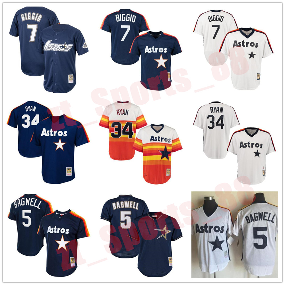Men Women youth jersey Stitched Throwback 7 Craig Biggio Knit Astros 34 Nolan Ryan 5 Jeff Bagwell Vintage Baseball Jerseys, As shown in illustration
Men Women youth jersey Stitched Throwback 7 Craig Biggio Knit Astros 34 Nolan Ryan 5 Jeff Bagwell Vintage Baseball Jerseys, As shown in illustration