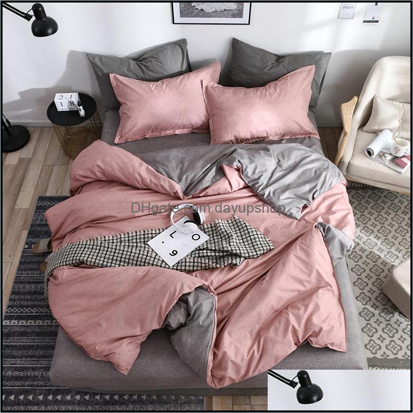 Sets Supplies Textiles Home & Gardenab Side Solid Simple Bedding Modern Duvet Er Set King Queen Fl Linen Brief Bed Flat Sheet Drop Deli, Light green grey
Sets Supplies Textiles Home & Gardenab Side Solid Simple Bedding Modern Duvet Er Set King Queen Fl Linen Brief Bed Flat Sheet Drop Deli, Light green grey