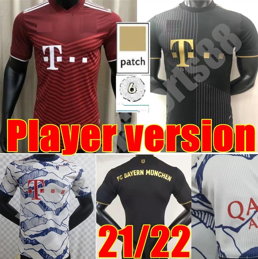 2021 2022 RIBERY HUMMELS Soccer jerseys Player version 21 22 BOATENG VIDAL LEWANDOWSKI MULLER SANE home away 3rd Football uniform, Adult away+champion patch
2021 2022 RIBERY HUMMELS Soccer jerseys Player version 21 22 BOATENG VIDAL LEWANDOWSKI MULLER SANE home away 3rd Football uniform, Adult away+champion patch