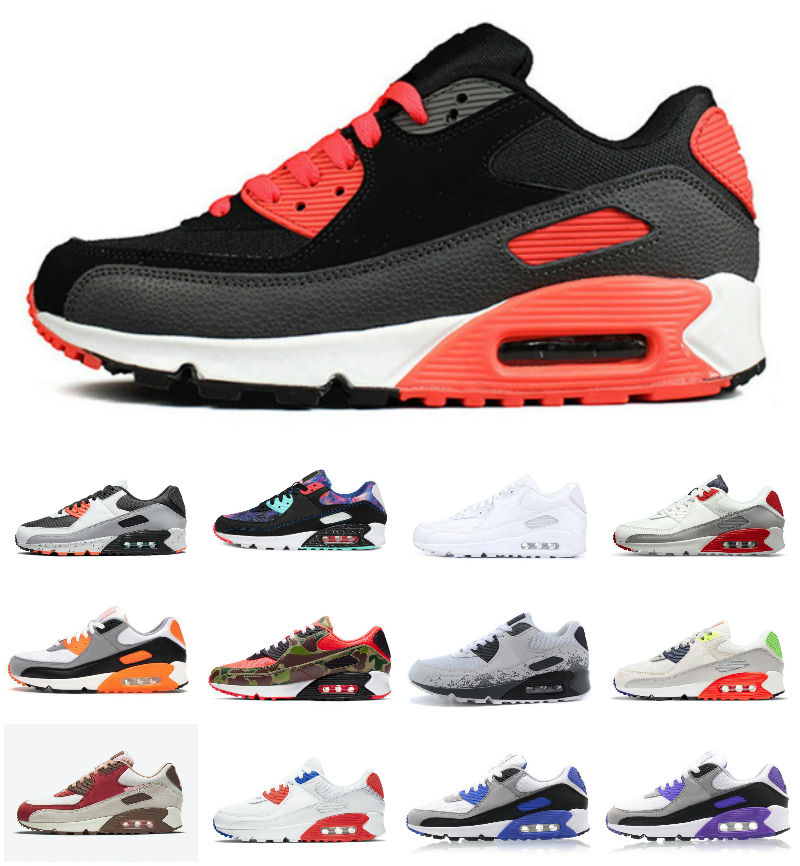 Classic 90 Black Infrared Running shoes Triple White Orange Wolf Grey Supernova UNC Sneakers 90s Hyper Grape Reverse Duck Camo Surface Breathable Sports Trainers, Bubble package bag
Classic 90 Black Infrared Running shoes Triple White Orange Wolf Grey Supernova UNC Sneakers 90s Hyper Grape Reverse Duck Camo Surface Breathable Sports Trainers, Bubble package bag