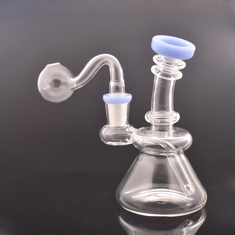 5.5 Inch Mini Glass Water Bongs Heady Beaker Bong Dab Oil Rigs Glass bubbler Water Pipes Recycler Bong with 14mm male glass oil burner pipes
5.5 Inch Mini Glass Water Bongs Heady Beaker Bong Dab Oil Rigs Glass bubbler Water Pipes Recycler Bong with 14mm male glass oil burner pipes