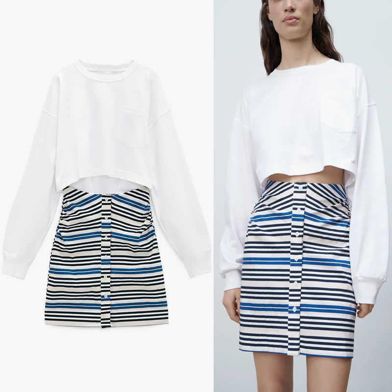 ZA Patchwork Cut Out Mini Dress Women Long Sleeve O Neck Vintage Summer Dresses Woman Front Patch Pocket Vestidos 210602, White
ZA Patchwork Cut Out Mini Dress Women Long Sleeve O Neck Vintage Summer Dresses Woman Front Patch Pocket Vestidos 210602, White