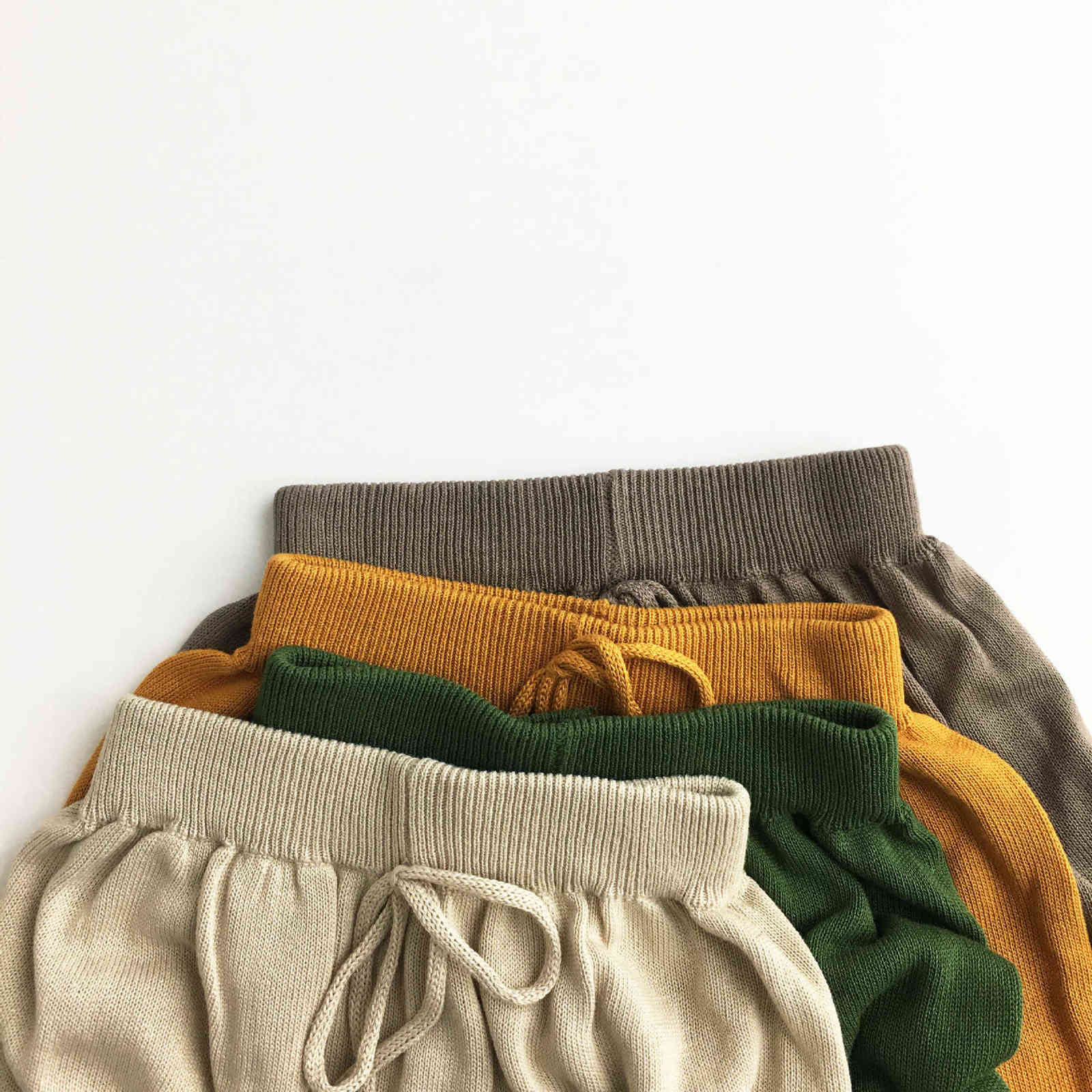 Children's middle pants summer Korean children's five-cent thin knit shorts baby 210702