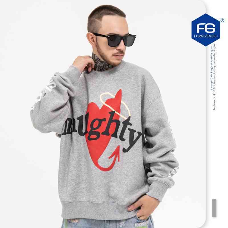 FG men's wear | 2020 autumn and winter new smiling face printing loose and versatile trend fleece sweater for men and women, Black
FG men's wear | 2020 autumn and winter new smiling face printing loose and versatile trend fleece sweater for men and women, Black