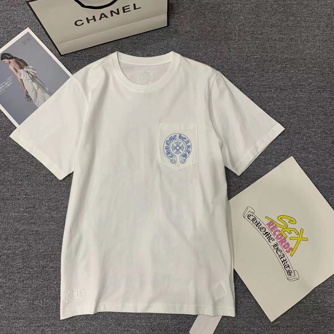 Chrome-Hearts 2021 summer fashion crosin cross short sleeve T-shirt classic horseshoe print cotton loose t Un, White
Chrome-Hearts 2021 summer fashion crosin cross short sleeve T-shirt classic horseshoe print cotton loose t Un, White