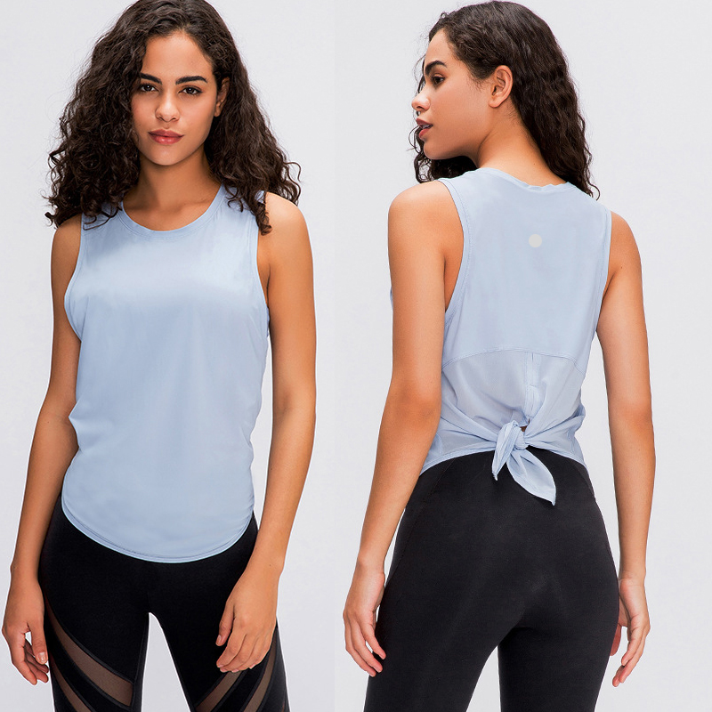 Yoga vest for women's beauty back strap T-shirt solid color lady fashion outdoor tank sports running gym top clothes L-38, Light white blue
Yoga vest for women's beauty back strap T-shirt solid color lady fashion outdoor tank sports running gym top clothes L-38, Light white blue