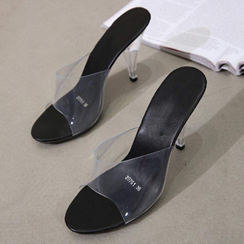 Slippers Sexy Large Size Jelly Shoes Ladies Open Toe High Heels Women Transparent Crystal, Rose red9.5cm
Slippers Sexy Large Size Jelly Shoes Ladies Open Toe High Heels Women Transparent Crystal, Rose red9.5cm