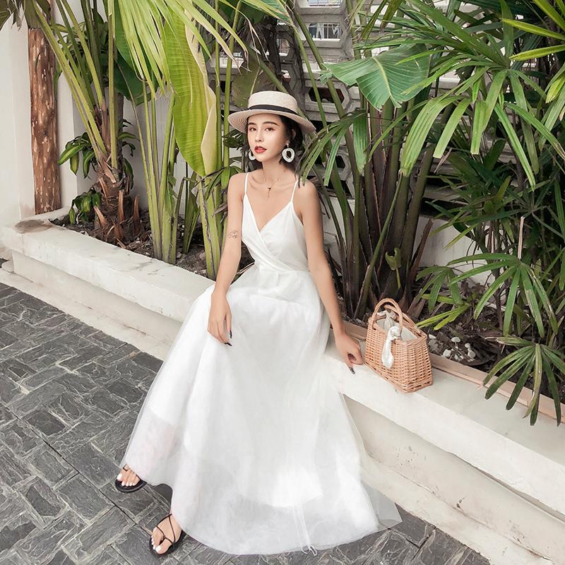 Casual Dresses Fairyland Beach Dress, Thai Seaside Holiday Dress With White Suspender, Black
Casual Dresses Fairyland Beach Dress, Thai Seaside Holiday Dress With White Suspender, Black