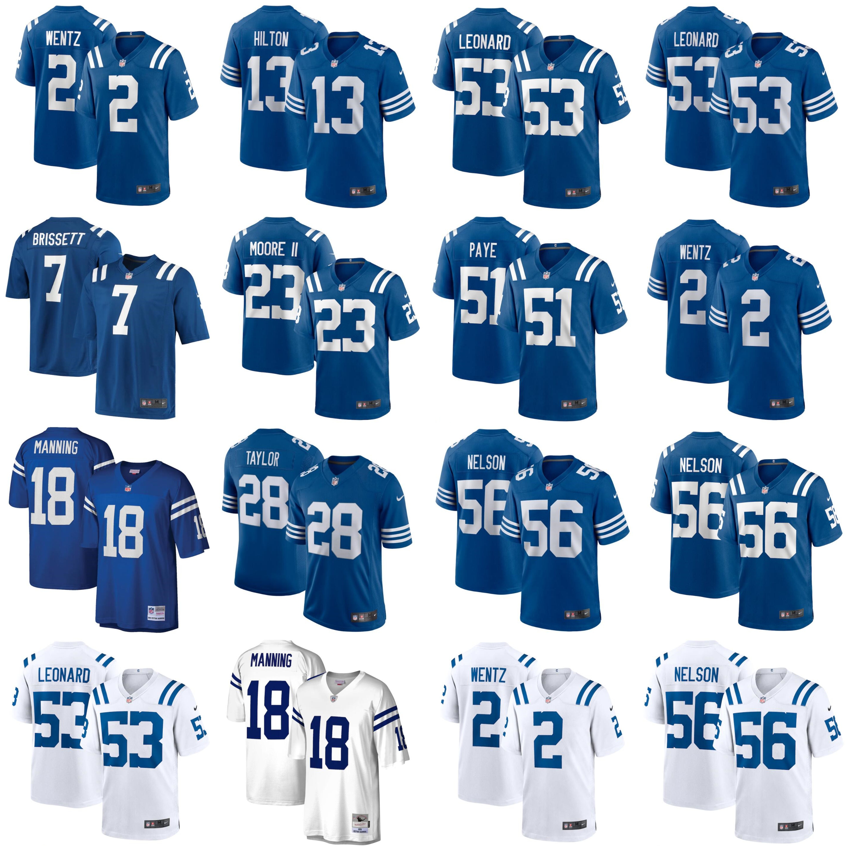 NIKE NFL jersey 2021 American Football Jerseys Indianapolis Colts Quenton 56 Nelson Carson 2 Wentz Darius 53 Leonard Jacoby 7 Brissett Jonathan 28 Taylor Size S-XXXL
NIKE NFL jersey 2021 American Football Jerseys Indianapolis Colts Quenton 56 Nelson Carson 2 Wentz Darius 53 Leonard Jacoby 7 Brissett Jonathan 28 Taylor Size S-XXXL