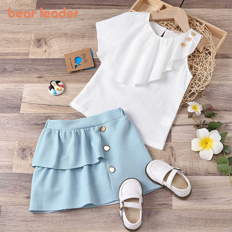 Bear Leader Baby Girls Princess Clothes Sets Summer Fashion born Causal Ruffles Vest Skirt Outfits Children Cute Clothing 210708, Ah5725blue
Bear Leader Baby Girls Princess Clothes Sets Summer Fashion born Causal Ruffles Vest Skirt Outfits Children Cute Clothing 210708, Ah5725blue